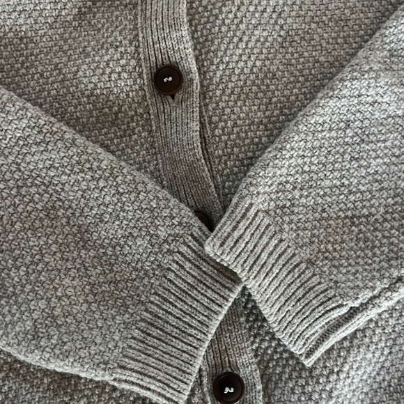 Lenvers Wool Cardigan in Beige - Picture 3 of 8